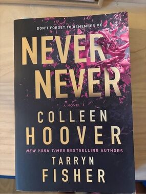 Never Never Notebook by — Pink and Black Cover